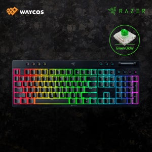 레이저코리아 블랙위도우 V4 Low profile HyperSpeed 블랙/풀배열, US 그린축