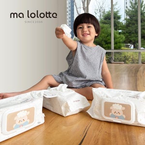 마롤로뜨 아기물티슈 캡형 대용량 유아 두꺼운 도톰한 프리미엄 물티슈 70매 10팩