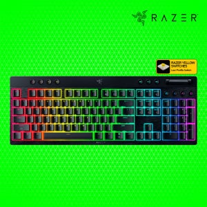레이저코리아 블랙위도우 v4 로우 프로파일 하이퍼스피드 리니어 KR 옐로우축 무선 게이밍 키보드