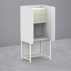 심플즈 No.169 에듀스 스터디 책상 C형 에더 W836xD800xH1800