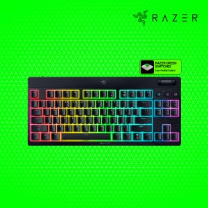 레이저코리아 블랙위도우 v4 로우 프로파일 TKL 하이퍼스피드 US 녹축 무선 텐키리스 키보드