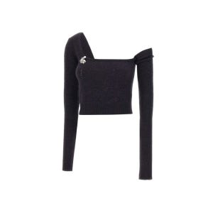 블루마린 블루마린 블랙 니트 4M171A N0990