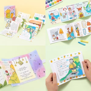 무지 종이 아코디언북 책 만들기 DIY 키트 유아 초등 돌봄 방과후 놀이 활동 재료 일반형