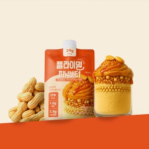 플라이밀 단백질 쉐이크 파우치 피넛버터, 45g, 7개