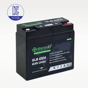 12V 24Ah 산타리인산철 배터리 리튬배터리 도로표지판 산업용 태양광 밧데리 충전용