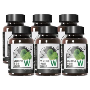 [라이븐] 와사비잎 추출물 W 1000mg 60정, 6개