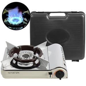 [26년형 국산] 신화 휴대용가스버너 가스렌지 부르스타 고화력 국산 바람막이 캠핑용 화로 라이트옐로우