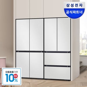 [으뜸효율] 삼성전자 비스포크 키친핏 김치냉장고 냉장고 세트 패키지 RM70F64R1A RK70F42M2A 코타화이트