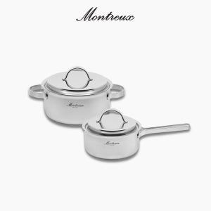 몬트렉스 무연마제 통5중 냄비 세트 16+20cm 인덕션 혼수 집들이