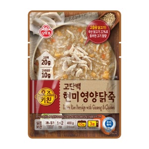 오뚜기 오즈키친 고단백 현미영양닭죽 400g, 1개