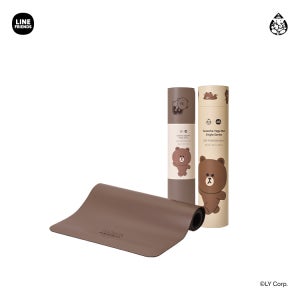 가네샤요가프랍스 NEW 가네샤요가매트 라인프렌즈 에디션 5mm, 브라운 Choco