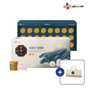 CJ 한뿌리 흑삼단 침향환 활력 부모님 건강 선물세트[쇼핑백포함] 24환, 1개