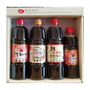 [900ml 3병 선택]홍게간장 홍일식품 진해총판 홍게맛장소스 선물세트 4종 선택구매 다양한 세트 확인 하세요