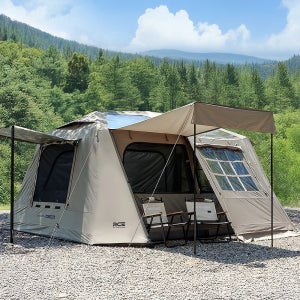 로티캠프 힐하우스 경량 캠핑 대형 에어 텐트 3-4인용