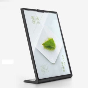 카페 스탠드 pop 미니 테이블 탁상용 아크릴 메뉴판 거치대 A6 - 블랙