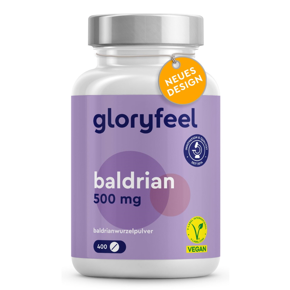 GloryFeel 독일 글로리필 <b>발레리안 500mg</b> 비건 400정