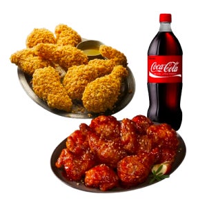 BBQ치킨 황금올리브치킨+BBQ 양념치킨+콜라1.25L 모바일쿠폰