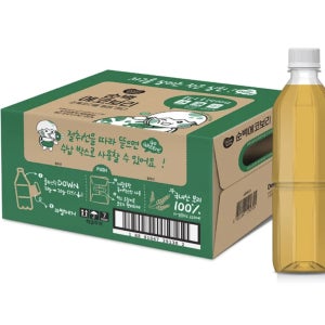 동원 100% 순백 에코 차 보리차 350ml 24개 무라벨 순수 단일 곡물