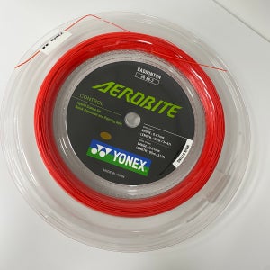 요넥스 배드민턴 스트링 줄 에어로바이트 AEROBITE 롤거트 - 레드화이트 (200m)