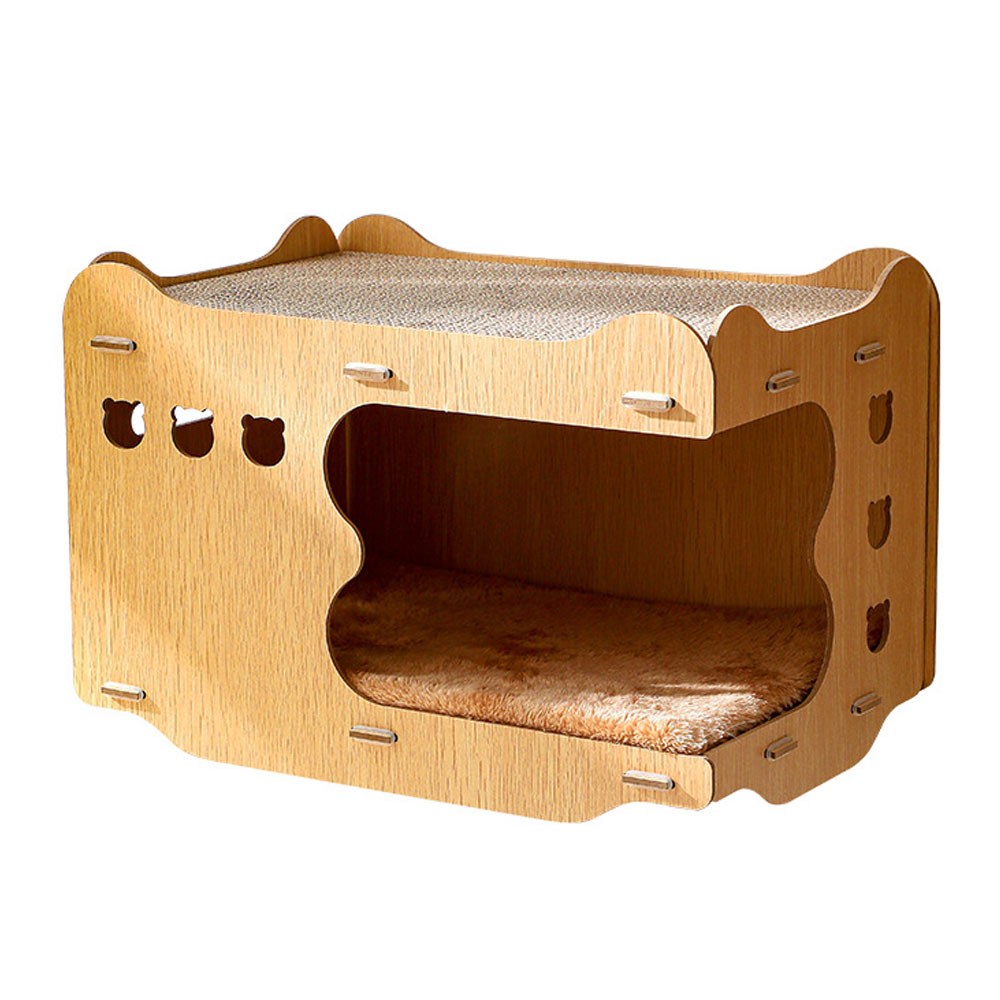 댕이와냥이 고양이 리필형 우드 스크래쳐 숨숨집 D타입 1개
