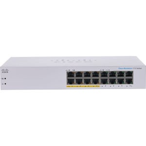 CISCO 16포트 기가비트 POE 64W 스위칭허브 CBS110-16PP