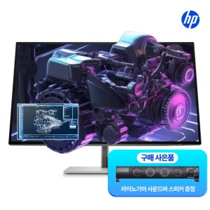 HP 727pk Monitor 4K UHD 3840X IPS 블랙패널 27형 광시야각 sRGB 100% 데이지체인 피벗 틸트 스위블 전문가용 모니터 썬더볼트
