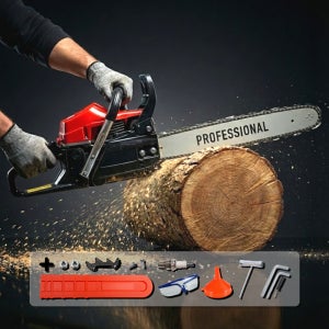 엔진톱 체인 기계톱 목공 톱 나무 자르는 기계 98cc 500mm