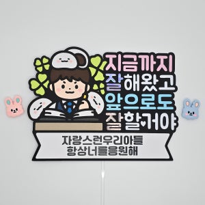 수능 수험생 시험 합격 응원 용돈 케이스 이벤트 케이크토퍼 주문제작