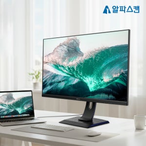 알파스캔 3225UC 4K UHD IPS PD C타입 도킹 허브 멀티스탠드 무결점 모니터