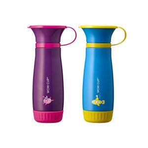 와우컵 빨대컵 스테인리스 300ml 흘림방지 자기주도 아기컵 어린이집 (뚜껑포함)-컬러선택