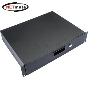 강원전자 넷메이트 허브랙 2U 보안 서랍장(블랙) CYSD-2U(Black)