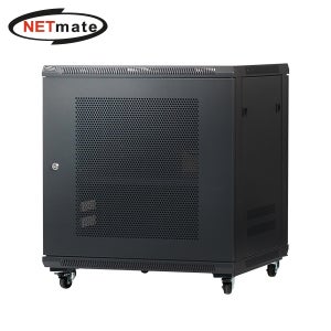 강원전자 넷메이트 타공문 허브랙(블랙) NM-H750PD(BLACK)