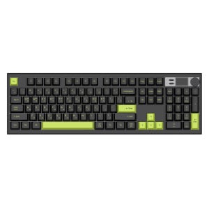 앱코 AS104 유무선 블루투스 게이밍 기계식 키보드 N 네온 블랙, 조약돌 슈팅 스타축