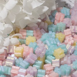 실링왁스 비즈 벚꽃 왁스 브라이트오로라 펄 10색 세트 팔레트 프리미엄 씰링