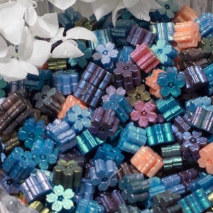 실링왁스 비즈 벚꽃 왁스 다크오로라 펄 15색 세트 팔레트 프리미엄 씰링