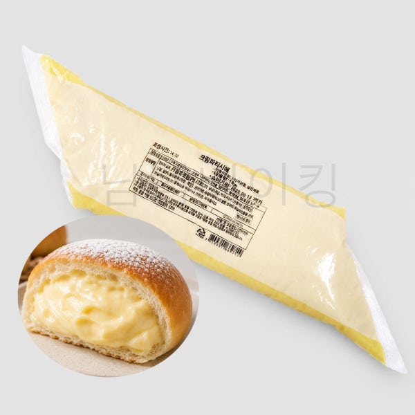 [무료아이스박스] 선인 크림파티시에 1kg 베이커리 필링크림 냉장 발송