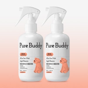 퓨어버디 강아지 고양이 올인원 미스트 애플블라썸향 200ml, 2개