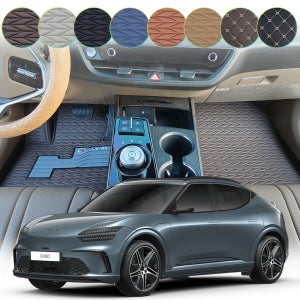 GV60 플로어 매트 가죽 카매트 와이드 실리콘 발판