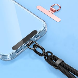왓플로어 스마트폰 핸드 스트랩 줄 키링 연결고리 4cm 미들롱 태그홀더