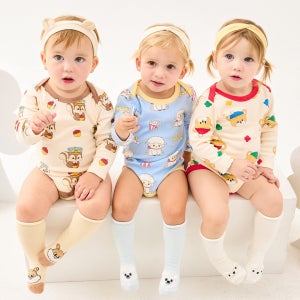 [밀크베이비] 귀여운동물친구들 아기우주복 팬츠세트(3color)