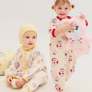 [밀크베이비] 모모레이 핑코리코 유아우주복 아기바디수트