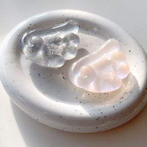 특이한 실버 날개 입체 스마트그립 톡거치대 스마트톡