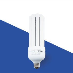 코스모스전기 삼파장 LED 전구 스틱 램프 보안등 가로등 50W, 소켓E39 전구색(노란빛), 1개