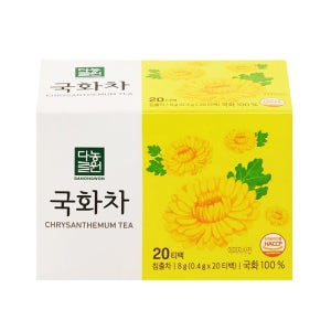 다농원 국화차 꽃향 허브티 무카페인 꽃차 20티백X5개입