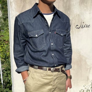 리바이스 웨스턴 데님 셔츠 청남방 2color