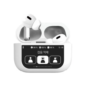 아이리버 블루투스 이어폰 IB-P1 풀터치스크린 ANC 노이즈캔슬링