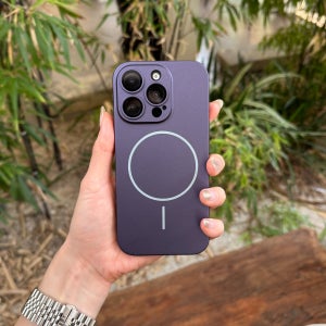 오크샵 제로핏 제로링 가벼운 생폰 맥세이프 하드 케이스 퍼플, 아이폰15 프로 맥스