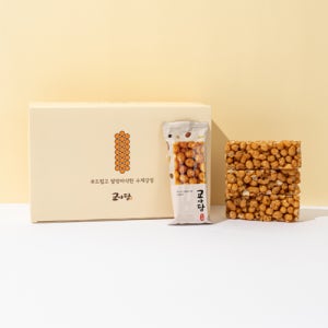 [사경미감] 플레인강정 (18입) 선물용 박스 포장 수제 오란다 플레인 강정 과자 답례품 승진 스승의날 어린이집 유치원 학원 선생님