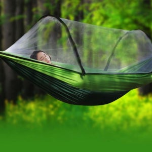 캠핑용품 휴대용 모기장 해먹 스탠드 그물 그네 세트 침대
