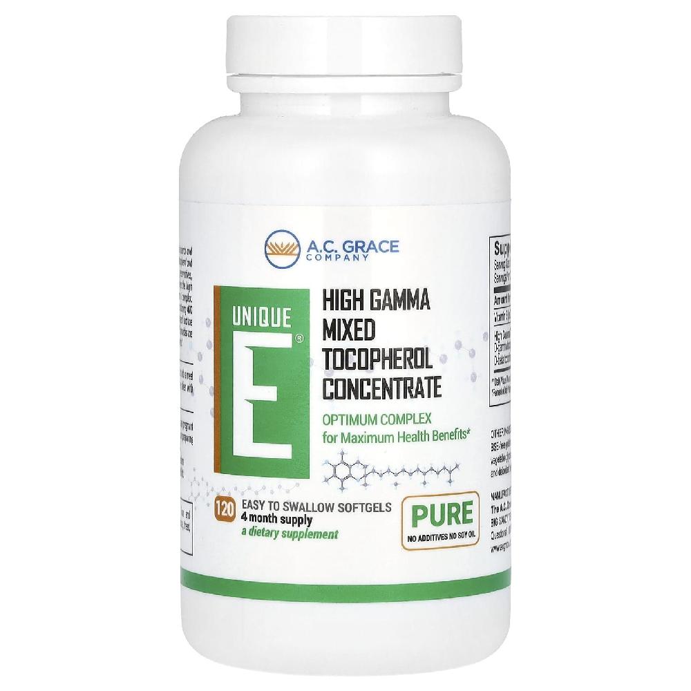 <b>A.C. Grace Company</b> Unique E 토코페롤 120소프트젤